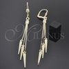 Oro Laminado Long Earring, Gold Filled Style Polished, Golden Finish, 5.094.009