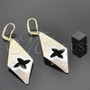 Oro Laminado Dangle Earring, Gold Filled Style Polished, Tricolor, 5.078.007