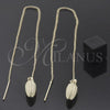 Oro Laminado Threader Earring, Gold Filled Style Polished, Golden Finish, 5.116.007