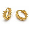Oro Laminado Huggie Hoop, Gold Filled Style Polished, Golden Finish, 5.133.002
