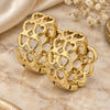 Oro Laminado Huggie Hoop, Gold Filled Style Heart Design, Polished, Golden Finish, 5.133.004