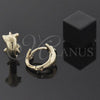 Oro Laminado Huggie Hoop, Gold Filled Style Dolphin Design, Polished, Golden Finish, 5.133.020