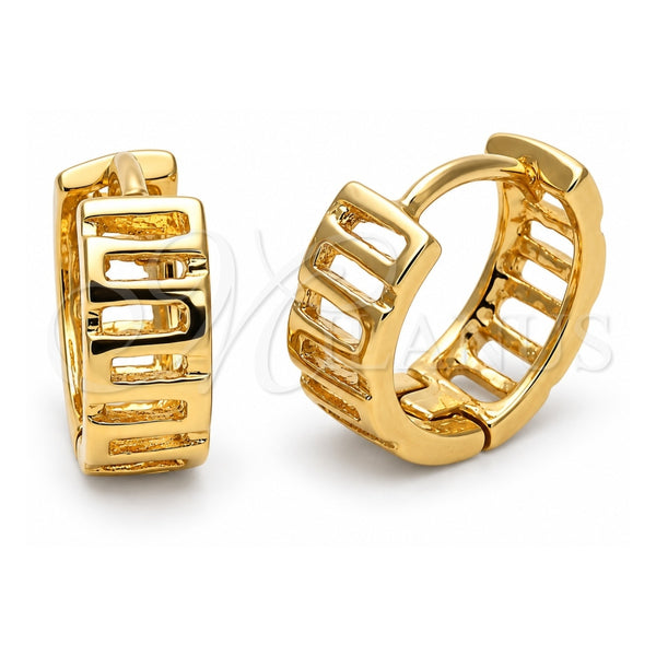Oro Laminado Huggie Hoop, Gold Filled Style Polished, Golden Finish, 5.133.022