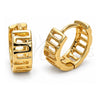 Oro Laminado Huggie Hoop, Gold Filled Style Polished, Golden Finish, 5.133.022