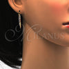 Oro Laminado Medium Hoop, Gold Filled Style Diamond Cutting Finish, Tricolor, 5.138.036.30