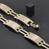 Oro Laminado Solid Bracelet, Gold Filled Style Polished, Golden Finish, 5.034.004.1 (08 MM Thickness, 8 Inches Length)