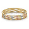 Oro Laminado Individual Bangle, Gold Filled Style Polished, Tricolor, 07.54.0004.05 (04 MM Thickness, One size fits all)