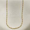 Oro Laminado Basic Necklace, Gold Filled Style Singapore Design, Polished, Golden Finish, 5.223.029.18 (0.40 Gauge, 02 MM Thickness, 18 Inches Length)