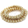 Oro Laminado Bead, Gold Filled Style Ball Design, Matte Finish, Golden Finish, 5.234.030.08.100