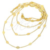 Oro Laminado Fancy Necklace, Gold Filled Style Leaf and Filigree Design, Polished, Golden Finish, 06.09.0001.24 (24 Inches Length)