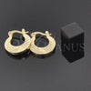 Oro Laminado Small Hoop, Gold Filled Style Diamond Cutting Finish, Golden Finish, 5.145.026.1