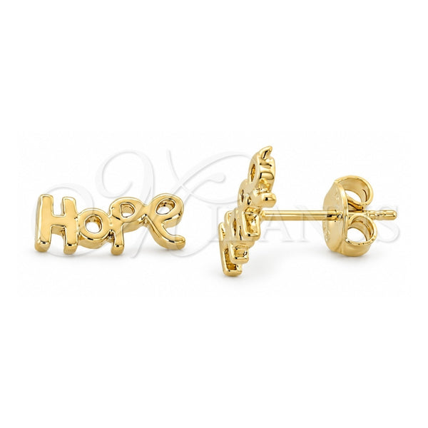 Oro Laminado Stud Earring, Gold Filled Style Polished, Golden Finish, 02.94.0042 *PROMO*