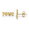 Oro Laminado Stud Earring, Gold Filled Style Polished, Golden Finish, 02.94.0053 *PROMO*