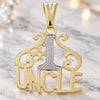 Oro Laminado Fancy Pendant, Gold Filled Style Polished, Two Tone, 05.16.0162