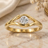 Oro Laminado Multi Stone Ring, Gold Filled Style with White Cubic Zirconia, Polished, Golden Finish, 5.165.031.07 (Size 7)