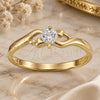 Oro Laminado Multi Stone Ring, Gold Filled Style with White Cubic Zirconia, Polished, Golden Finish, 5.165.032.08 (Size 8)