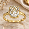 Oro Laminado Multi Stone Ring, Gold Filled Style with White Cubic Zirconia, Polished, Golden Finish, 5.165.014.07 (Size 7)