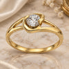 Oro Laminado Multi Stone Ring, Gold Filled Style with White Cubic Zirconia, Polished, Golden Finish, 5.165.035.06 (Size 6)