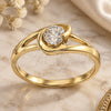 Oro Laminado Multi Stone Ring, Gold Filled Style with White Cubic Zirconia, Polished, Golden Finish, 5.165.035.09 (Size 9)