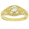 Oro Laminado Multi Stone Ring, Gold Filled Style with White Cubic Zirconia, Polished, Golden Finish, 5.165.023.09 (Size 9)