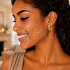 Oro Laminado Small Hoop, Gold Filled Style Diamond Cutting Finish, Golden Finish, 5.142.022.2
