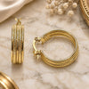 Oro Laminado Small Hoop, Gold Filled Style Diamond Cutting Finish, Golden Finish, 5.142.022.2
