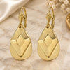 Oro Laminado Long Earring, Gold Filled Style Polished, Golden Finish, 02.63.2388