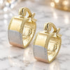 Oro Laminado Children Hoop, Gold Filled Style Diamond Cutting Finish, Tricolor, 5.159.039.1