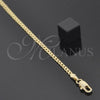 Oro Laminado Basic Necklace, Gold Filled Style Curb Design, Polished, Golden Finish, 5.222.008.1.18 (0.60 Gauge, 02 MM Thickness, 18 Inches Length)