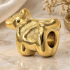 Oro Laminado Love Link Pendant, Gold Filled Style Dog Design, Polished, Golden Finish, 05.179.0034
