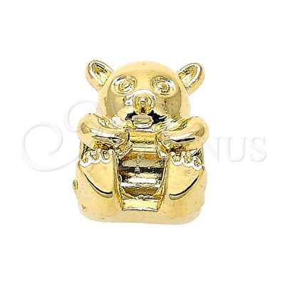 Oro Laminado Love Link Pendant, Gold Filled Style Teddy Bear Design, Polished, Golden Finish, 05.179.0044 for wholesale, main product view