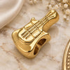 Oro Laminado Love Link Pendant, Gold Filled Style Guitar Design, Polished, Golden Finish, 05.179.0024