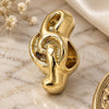 Oro Laminado Love Link Pendant, Gold Filled Style Music Note Design, Polished, Golden Finish, 05.179.0020