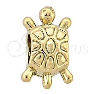 Oro Laminado Love Link Pendant, Gold Filled Style Turtle Design, Polished, Golden Finish, 05.179.0009