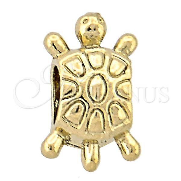 Oro Laminado Love Link Pendant, Gold Filled Style Turtle Design, Polished, Golden Finish, 05.179.0009