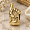 Oro Laminado Love Link Pendant, Gold Filled Style Hand Design, Polished, Golden Finish, 05.179.0012
