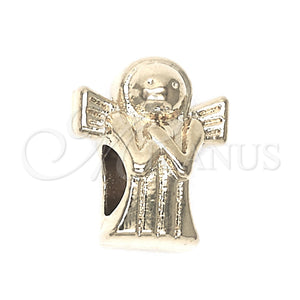 Oro Laminado Love Link Pendant, Gold Filled Style Angel Design, Polished, Golden Finish, 05.179.0036