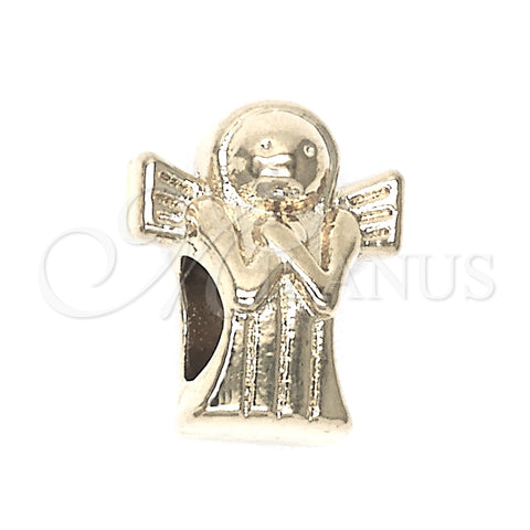 Oro Laminado Love Link Pendant, Gold Filled Style Angel Design, Polished, Golden Finish, 05.179.0036