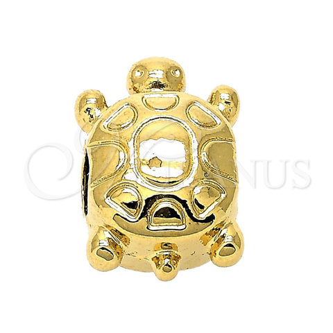 Oro Laminado Love Link Pendant, Gold Filled Style Turtle Design, Polished, Golden Finish, 05.179.0002