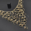 Oro Laminado Fancy Necklace, Gold Filled Style Teardrop Design, Polished, Golden Finish, 04.105.0003 (18 Inches Length)
