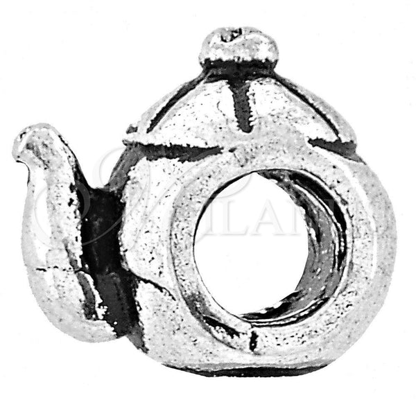Sterling Silver Love Link Pendant, Polished, Rhodium Finish, 05.184.0007