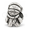 Sterling Silver Love Link Pendant, Polished, Rhodium Finish, 05.184.0009
