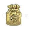 Oro Laminado Love Link Pendant, Gold Filled Style Money Sign Design, Polished, Golden Finish, 05.179.0039