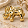 Oro Laminado Love Link Pendant, Gold Filled Style Elephant Design, Polished, Golden Finish, 05.179.0041