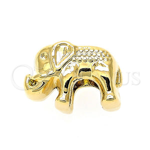 Oro Laminado Love Link Pendant, Gold Filled Style Elephant Design, Polished, Golden Finish, 05.179.0041