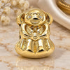 Oro Laminado Love Link Pendant, Gold Filled Style Teddy Bear Design, Polished, Golden Finish, 05.179.0029