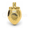 Oro Laminado Love Link Pendant, Gold Filled Style Dog Design, Polished, Golden Finish, 05.179.0031