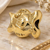 Oro Laminado Love Link Pendant, Gold Filled Style Fish Design, Polished, Golden Finish, 05.179.0010