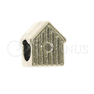 Oro Laminado Love Link Pendant, Gold Filled Style House Design, Polished, Golden Finish, 05.179.0021