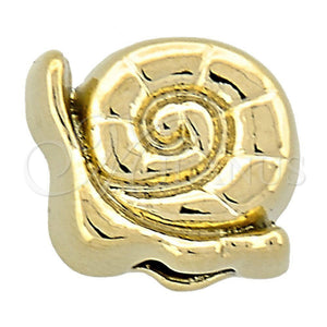 Oro Laminado Love Link Pendant, Gold Filled Style Snail Design, Polished, Golden Finish, 05.179.0025